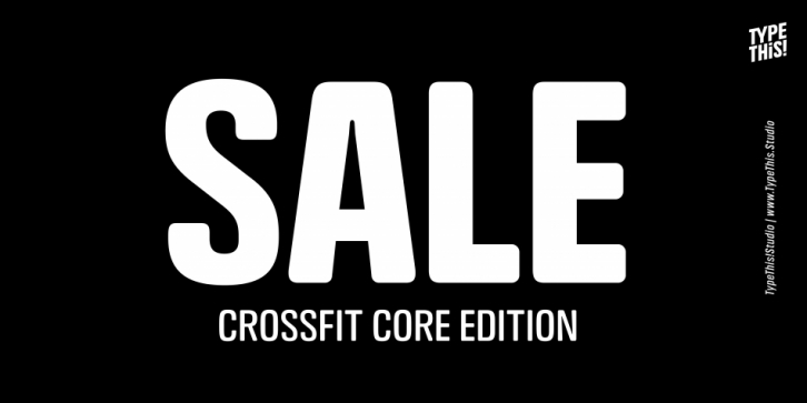 Crossfit Core font preview