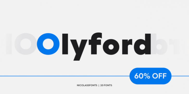 Olyford font preview