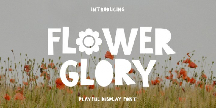Flower Glory font preview