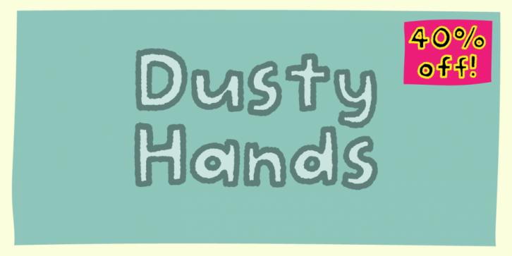 Dusty Hands font preview