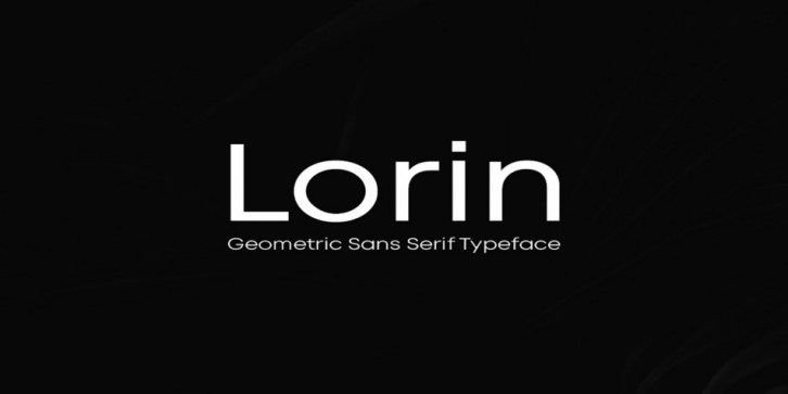 LORIN font preview