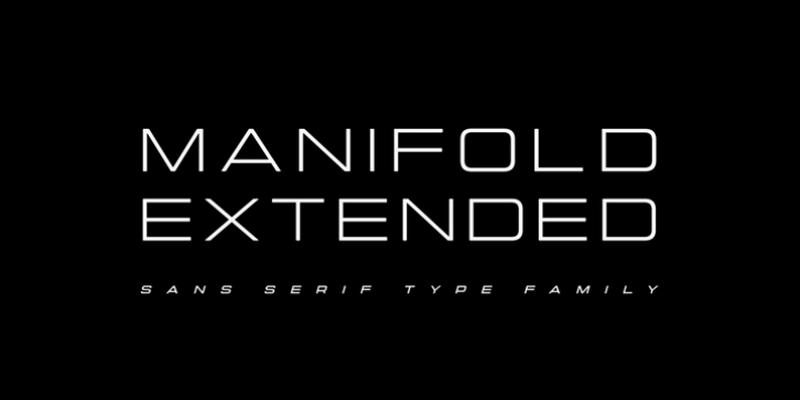 Manifold Extended CF font preview