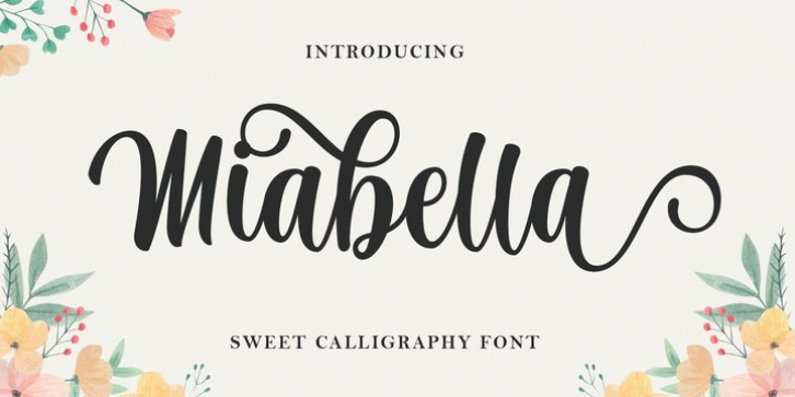 Miabella font preview