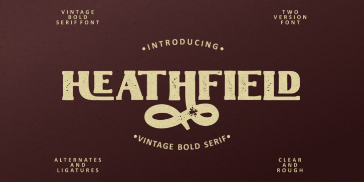 Heathfield font preview
