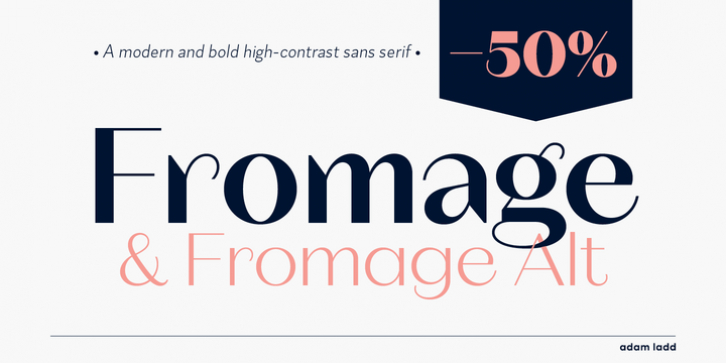 Fromage font preview