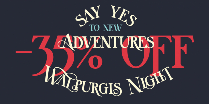 Walpurgis Night font preview