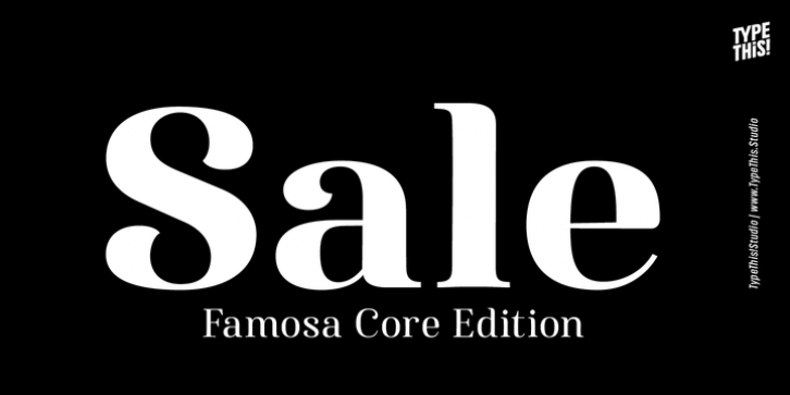 Famosa Core Edition font preview