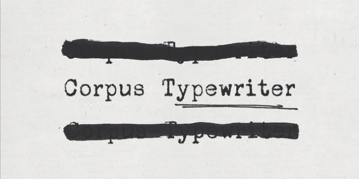 Corpus Typewriter font preview
