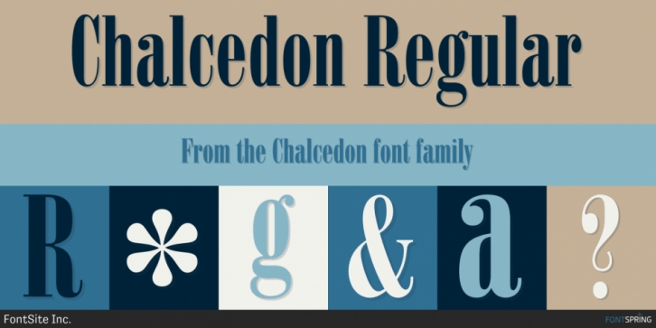 Chalcedon font preview