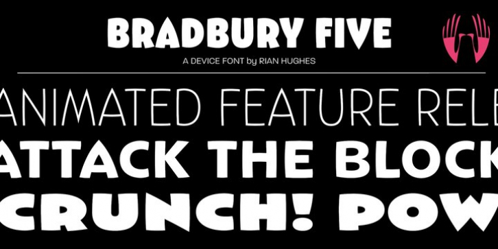 Bradbury Five font preview