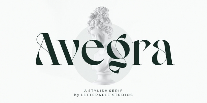 Avegra font preview