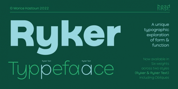 Ryker font preview