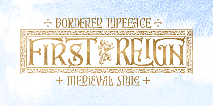 First Reign font preview