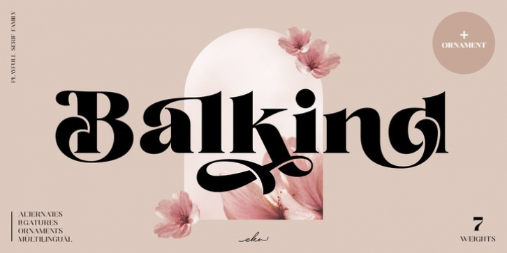 Balkind font preview