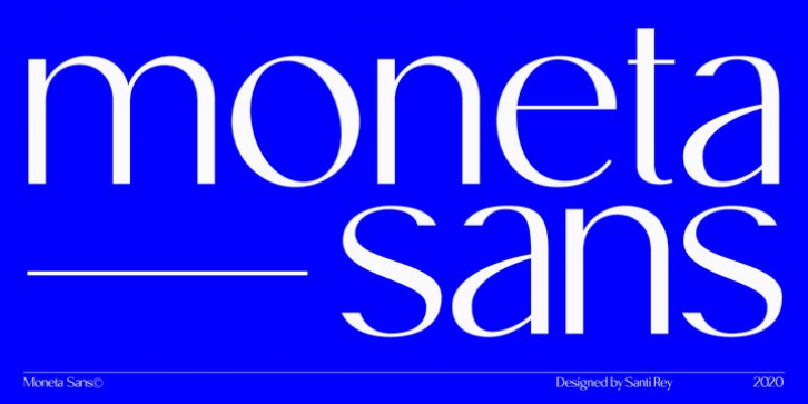 Moneta Sans font preview