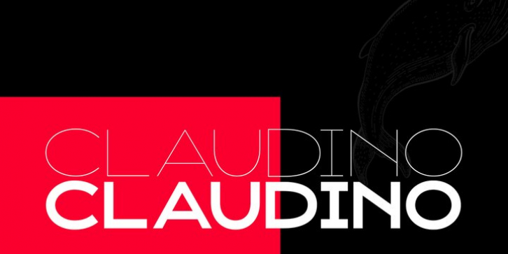 Claudino Display font preview