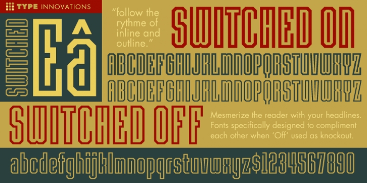 Switched On font preview