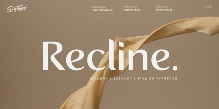 Recline font preview