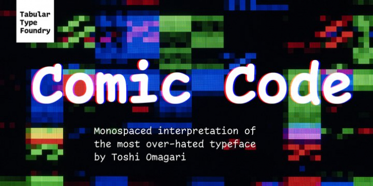 Comic Code font preview