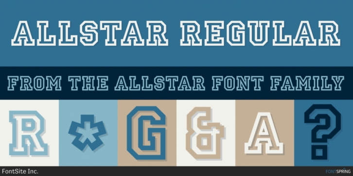 Allstar font preview