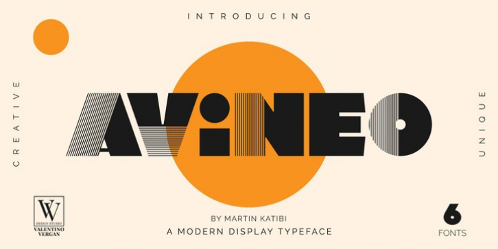 Avineo font preview