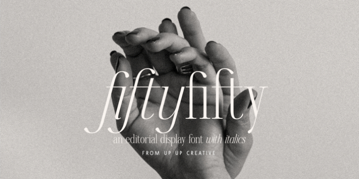 Fifty Fifty font preview