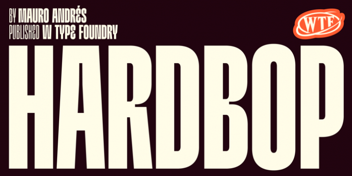 Hardbop font preview