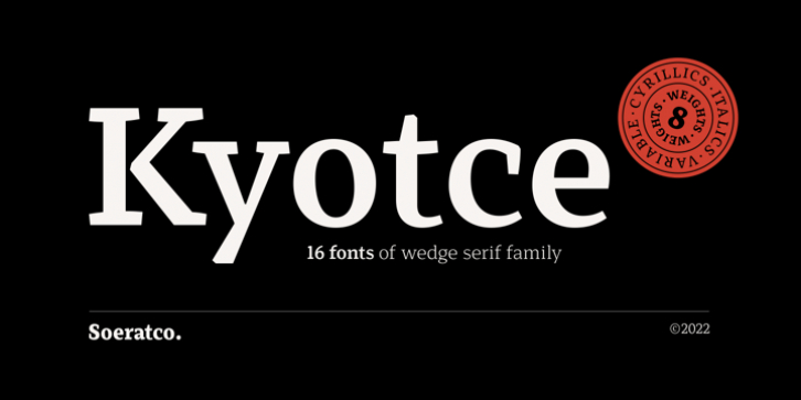 Kyotce font preview