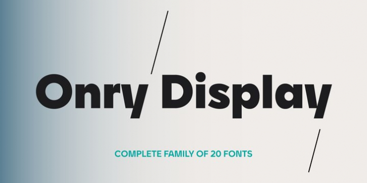 Onry Display font preview