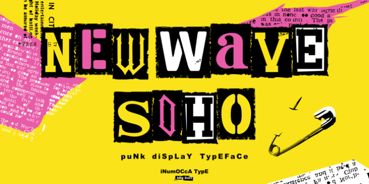 New Wave Soho font preview
