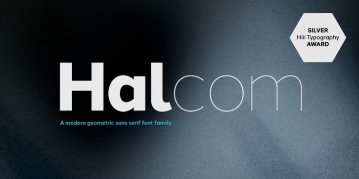Halcom font preview
