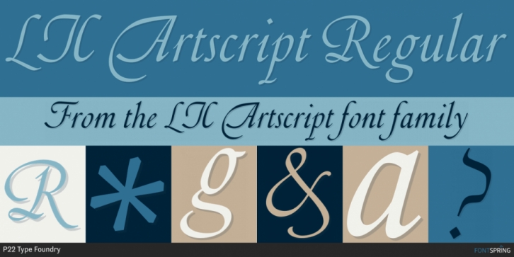 LTC Artscript font preview
