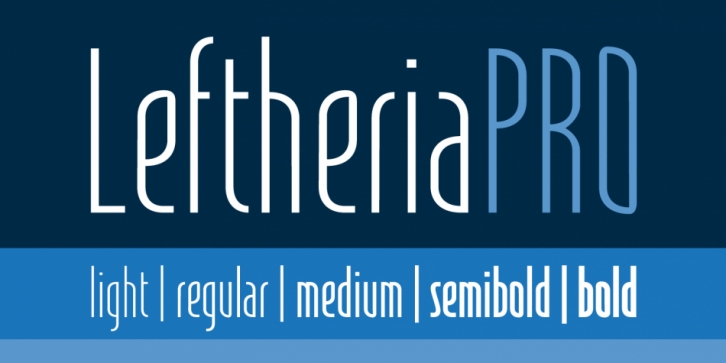 Leftheria PRO font preview