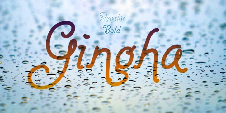 Gingha font preview