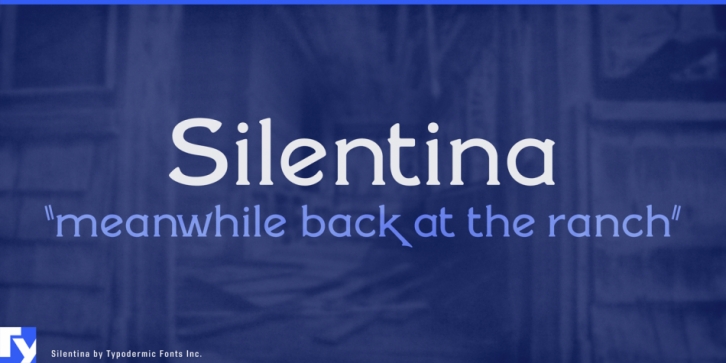 Silentina font preview