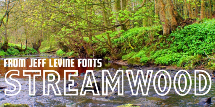 Streamwood JNL font preview