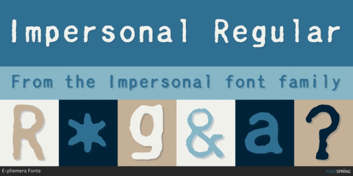 Impersonal font preview