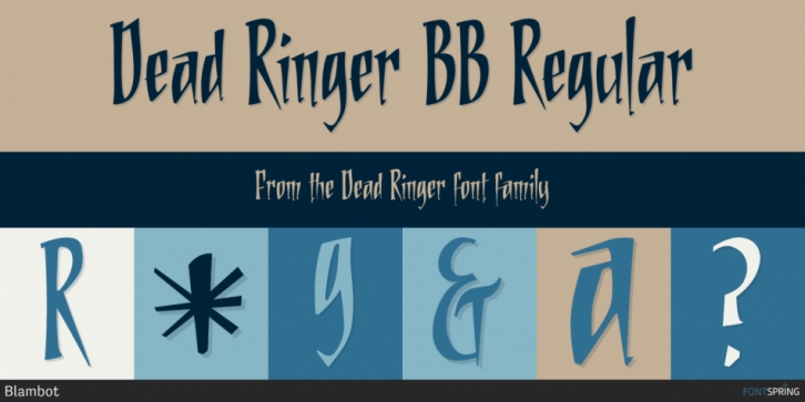 Dead Ringer font preview
