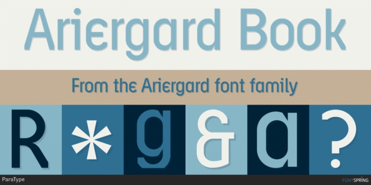 Ariergard font preview