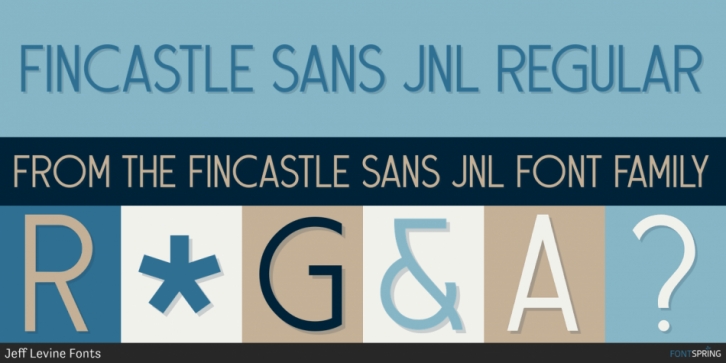 Fincastle Sans JNL font preview