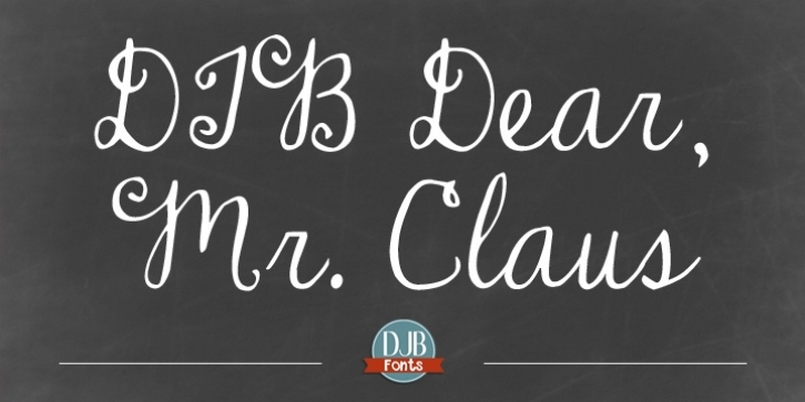DJB Dear Mr Claus font preview
