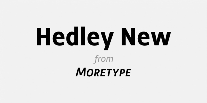 Hedley New font preview