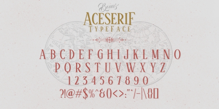 Aceserif font preview