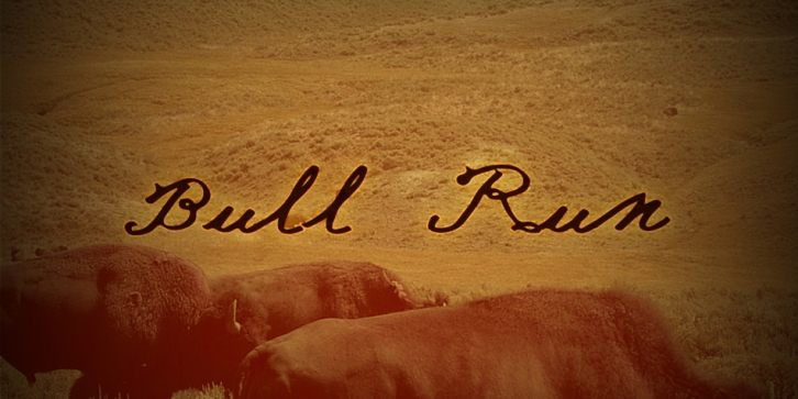 Bull Run font preview