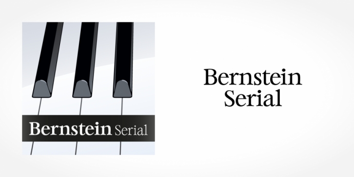 Bernstein Serial font preview