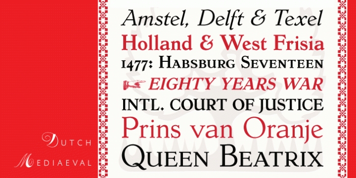 Dutch Mediaeval Cd font preview