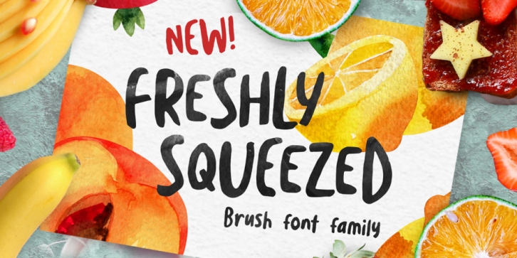 Freshly Squeezed font preview