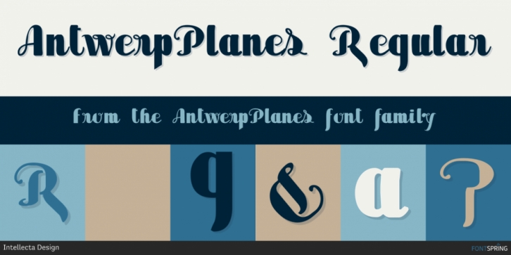 AntwerpPlanes font preview