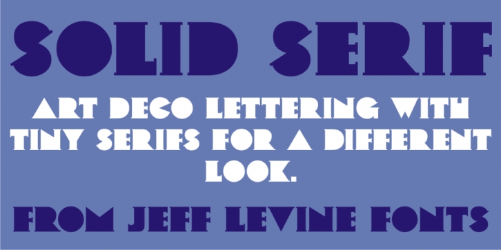 Solid Serif JNL font preview