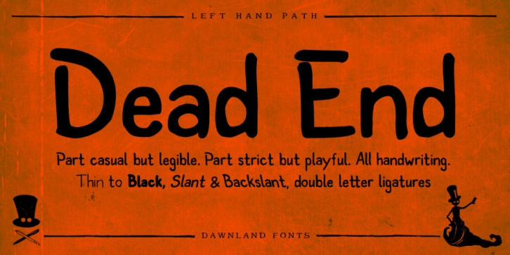 Left Hand Path font preview